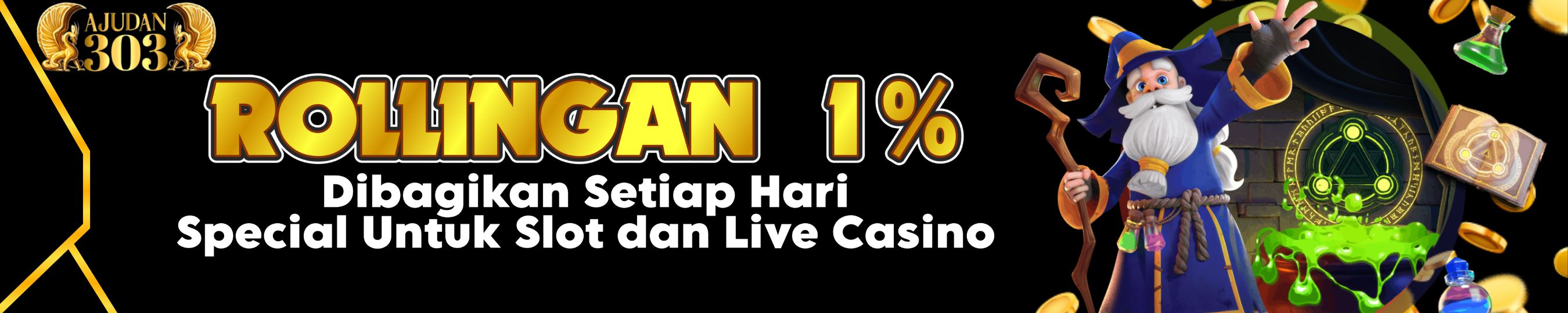 Ajudan 303 Rollingan Setiap Hari & Cashback Tanpa batas!